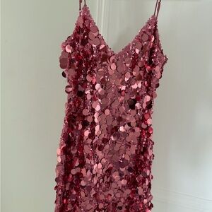 Pink Sequin Dress